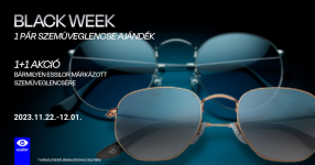Óriási Black Week akció a Pan-Optikánál! Ajándék szemüveglencse!!!