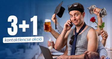 3+1 akció havi viseletű kontaktlencsére