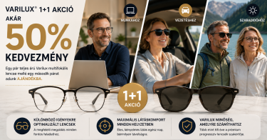 Varilux 1+1 multifokális lencse akció!