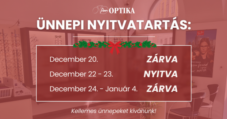 ÜNNEPI NYITVATARTÁS