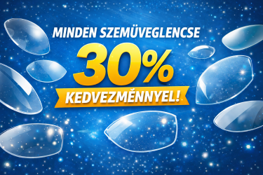 Minden szemüveglencse 30% kedvezménnyel!!!